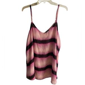 Torrid Sophie cami pink tie dye long line 2X